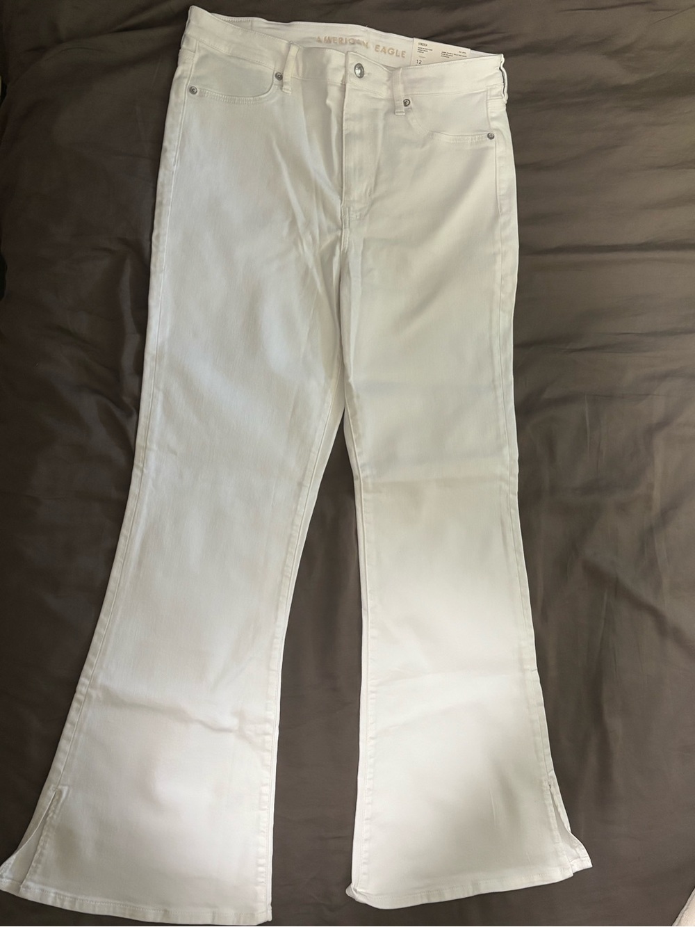 American Eagle White High-Rise Jeans
